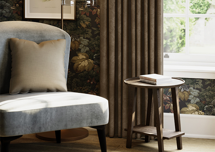 Faux Suede, Dark Chocolate - Made to Measure Curtains - Image 5